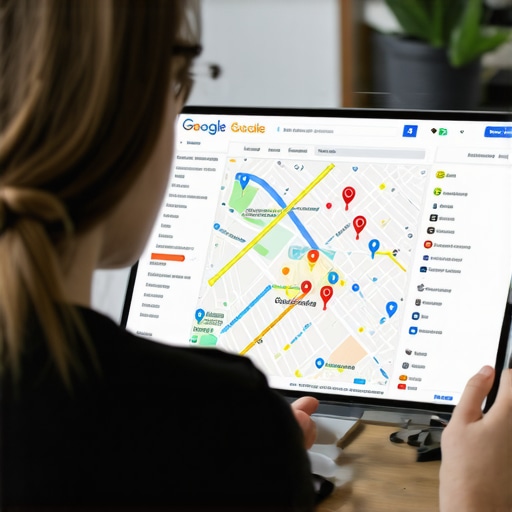 Advanced Schema Markup for Dallas SEO Dallas business owner implementing schema markup on Google Maps for better local SEO