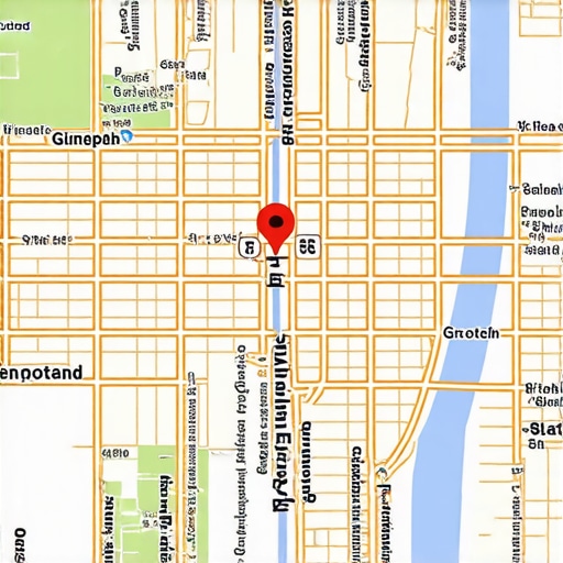 Dallas Local Business Map and Google Maps Interface Dallas city map with local business pins and Google Maps interface