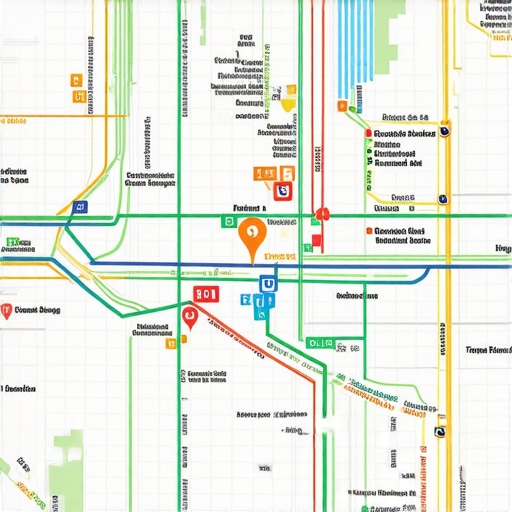 Dallas Local Map Rankings Map of Dallas with highlighted local SEO rankings