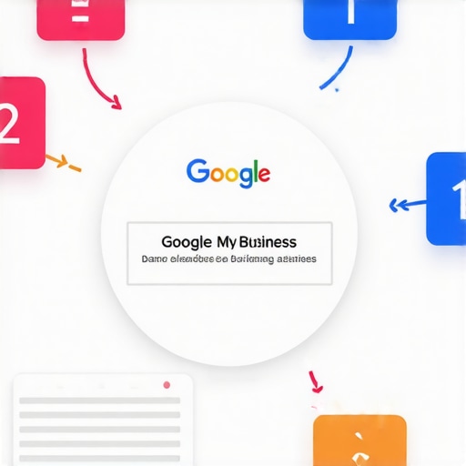 Flowchart illustrating steps to optimize Google My Business for Dallas SEO.