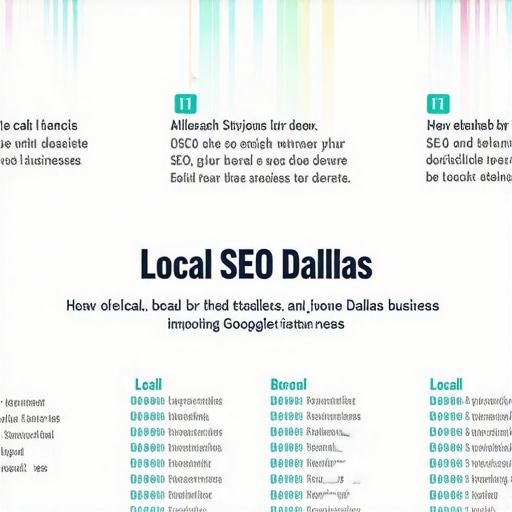 An infographic outlining effective local SEO strategies for Dallas businesses to enhance Google Maps rankings