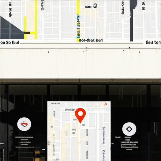 Dallas storefront with Google Maps highlighting local SEO efforts