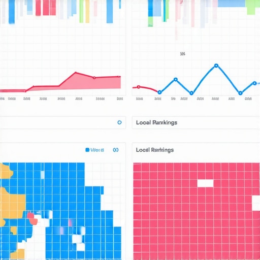 Dashboard of BrightLocal displaying local search rankings and analytics for Dallas businesses.