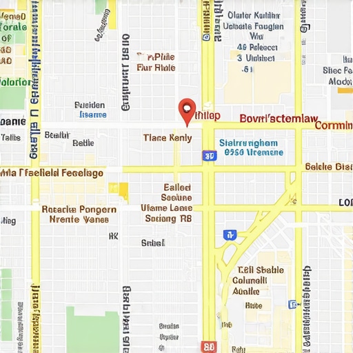 Dallas city map showing optimized local business locations and ratings for SEO