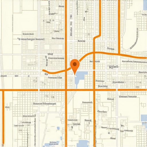 Illustration of Dallas neighborhoods showing SEO signals such as reviews, backlinks, and citations