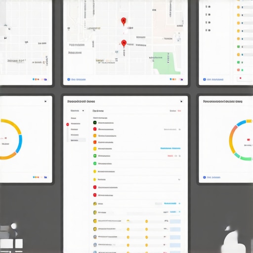 SEO workspace with analytics tools for local ranking management