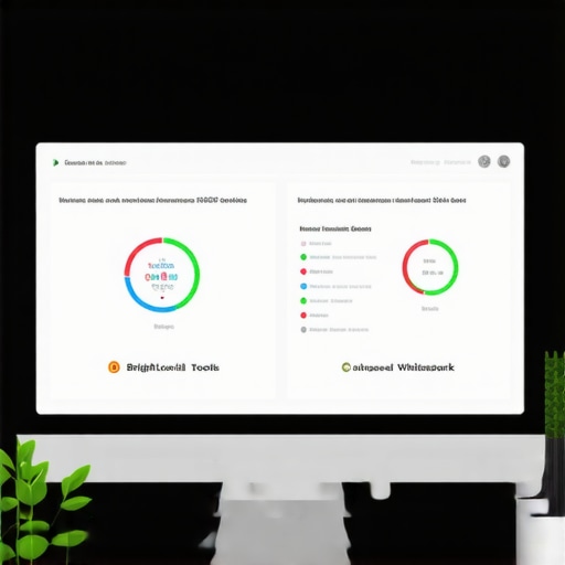 Screenshot of SEO analytics dashboards on a computer showing local citation and ranking data.